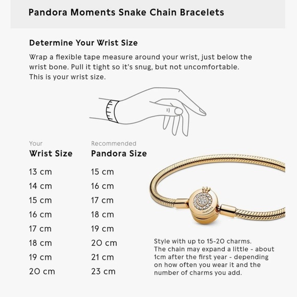 Pandora Silver Snake Chain Bracelet with cubic zirconia O closure. New. - Picture 5 of 7